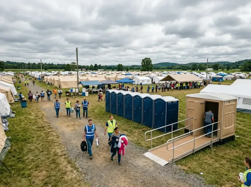 disaster-relief-camp-restrooms-010 — frequently asked questions, Dumpster & Portable Bathrooms Rental in Corning, AR